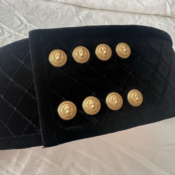 Balmain Velvet Leather Waist Belt – 100% Authentic - Picture 10 of 13